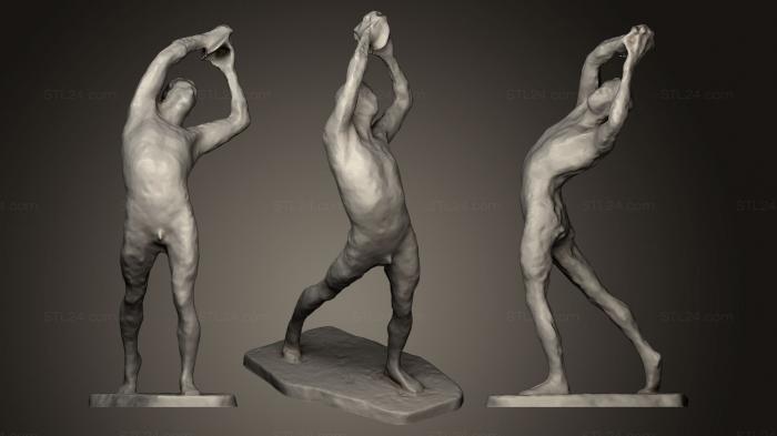 Figurines of people (Discobolus, STKH_0092) 3D models for cnc